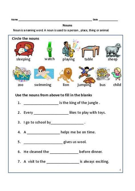 Proper Nouns Worksheet 2nd Grade