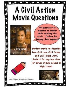 Civil action is like john grisham for grownups. A Civil Action Movie Guide Questions | This or that ...