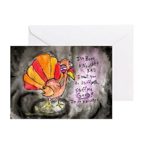 Naughty Thanksgiving Turkey Greeting Cards Packag By Jaredvonhindman