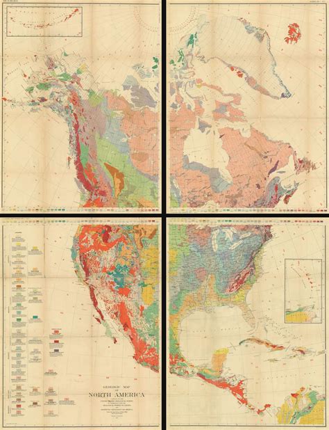 Geologic Map Or North America Geographicus Rare Antique Maps