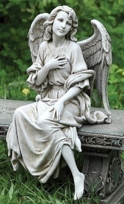 Josephs Studio Garden Statue 63650 Guardian Angel Kneeling And