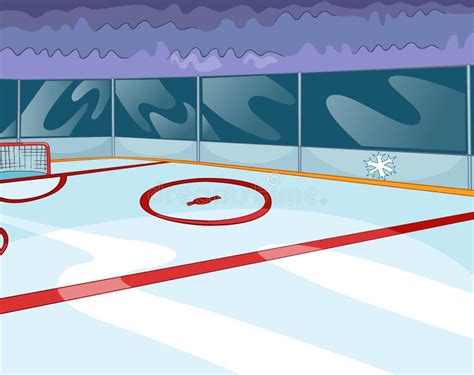 Hockey Rink Stock Vector Illustration Of Cartoon Bleachers 34029331