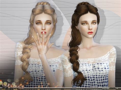 The Sims 4 Cc Braid Hair Headsmaz