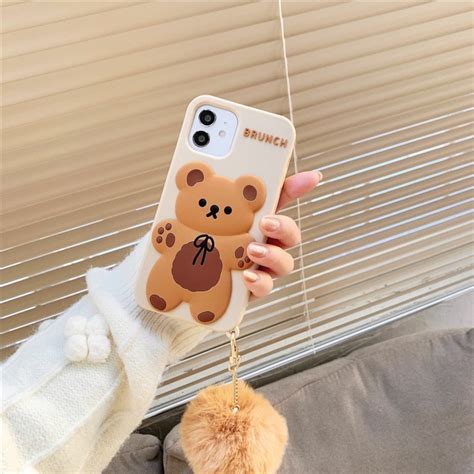 Cute Bear Phone Case Kawaii Cute Phone Caseiphone 1313 Etsy