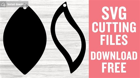 Earrings Free Svg Cut Files for Silhouette Instant Download - YouTube