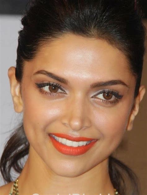 Deepika Padukone Orange Lipstick Makeup For Dark Skin Dark Makeup