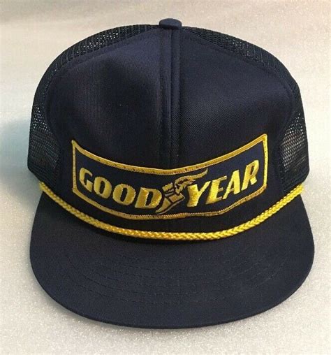 Vintage Goodyear Racing Cap Hat Snapback Made In Usa Patch Etsy