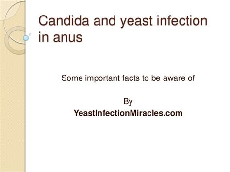 Candida And Yeast Infection In Anus