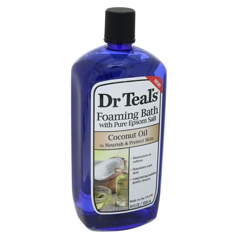 Dr Teals Foaming Bath With Pure Epsom Salt Coconut Oil Shop Bubble Bath And Salts At H E B