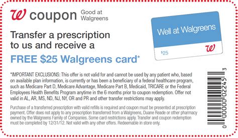 How do you use a prescription discount card at walgreens? Barbara's Beat: Transfer a prescription, get a $25 Walgreens GC
