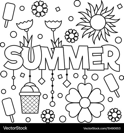 Black And White Coloring Page Royalty Free Vector Image