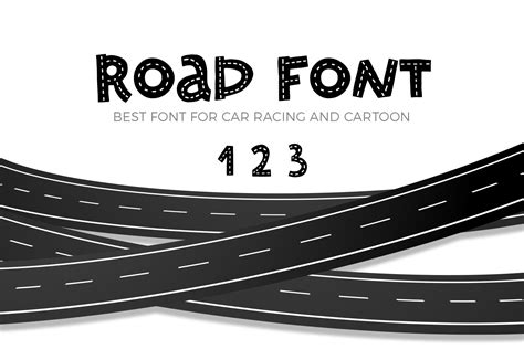 Road Font By Owpictures · Creative Fabrica