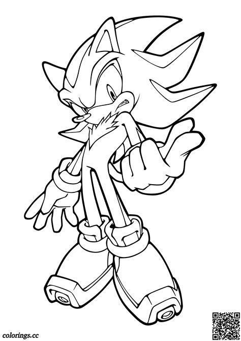 Shadow The Hedgehog Coloring Pages Sonic The Hedgehog Coloring Pages
