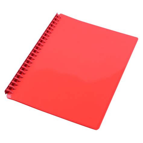 Blanes Newsagency Display Folder Gns A4 Refillable Gloss Red