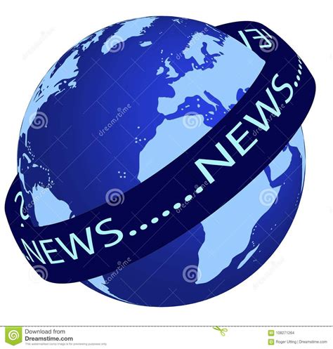 Make sure to follow us for all breaking news updates. World News logo stock illustration. Illustration of space ...