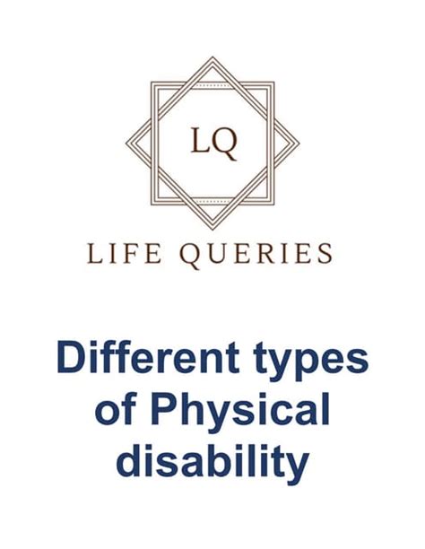 Types Of Physical Disabilities Explained Pdf