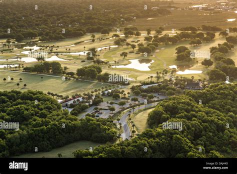 Aerial View Of The Patriots Point Golf Course In Mount Pleasant Sc
