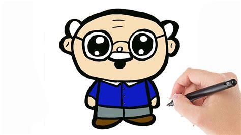 Love drawing but run out of cool ideas to draw when you are bored? HOW TO DRAW A CARTOON GRANDPA? CUTE AND EASY - YouTube