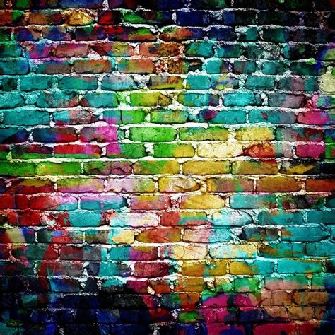 Image Result For Watercolour Rainbow Brick Background Brick Wall