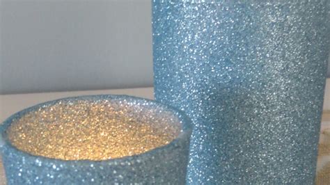 Make Sparkly Glitter Candle Holders Diy Crafts Guidecentral Youtube