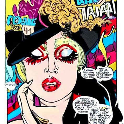 Lady Gaga As Comic Openart