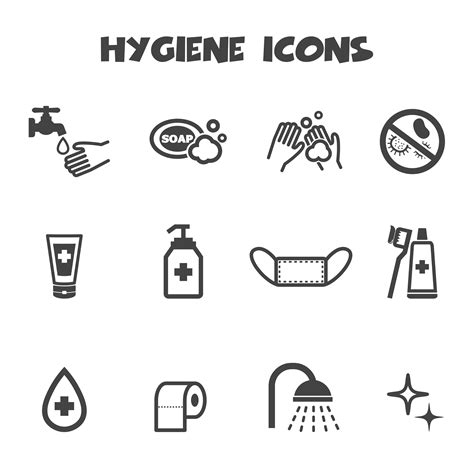 Símbolo De ícones De Higiene 633082 Vetor No Vecteezy