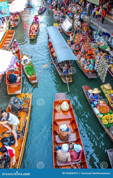 Damnoen Saduak Floating Market Editorial Photography Image Of