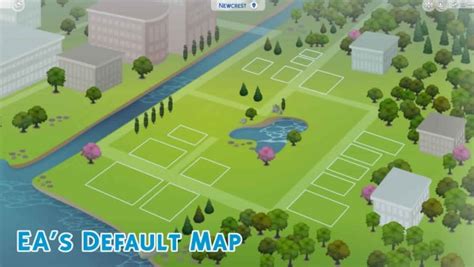 Mod The Sims Newcrest Map Reimagined Override By Mysimsfever Sims