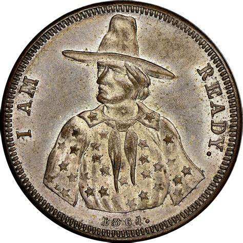 1861 Civil War F 147227 B Fp Token Ms Coin Explorer Ngc