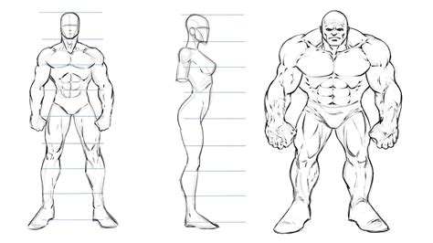 Dynamic Male Poses Drawing