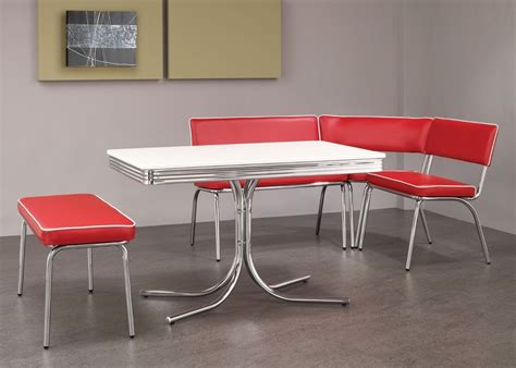 Sears has styles ranging from traditional to modern. Retro 1950s Diner Dining Table w/ Corner Bench Set Chrome ...