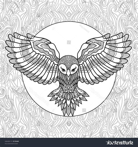 Coloring pages based on a cartoon in which two elementary school students hypnotized the headmaster so that he became a superhero helping their classmates. Best Flying Owl Coloring Pages Vector File Free » Free ...