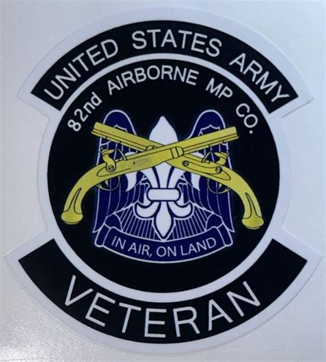 Us Army 82nd Airborne Military Police Company Veteran Sticker Decal