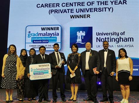 University Of Nottingham Malaysia Won The Best Career Centre Of The