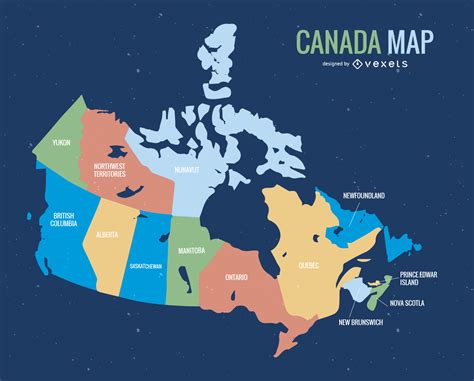 Vector De Mapa De Canadá Descargar Vector