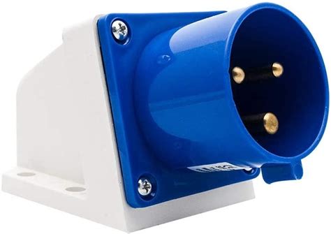 Maso H13006 Blue Industrial Plug And Sockets 16a 220v Ip44 3 Pin