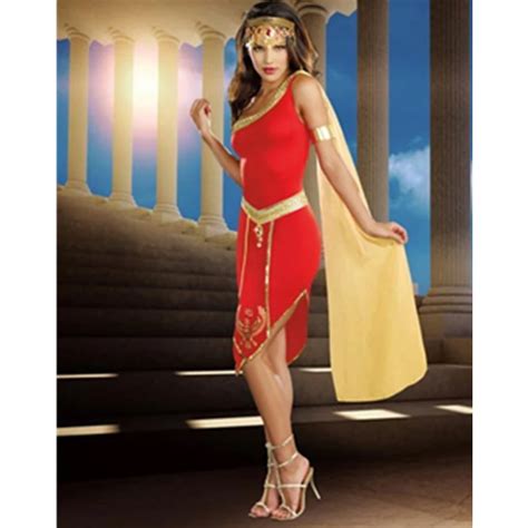 Full Queen Of The Nile One Shoulder Princess Goddess Costume Egyptian Costume Halloween Carnival