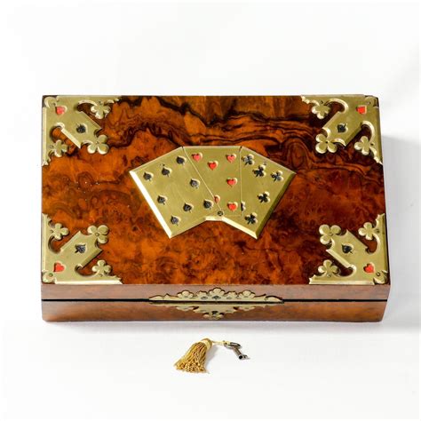 The smart objects make it easy to move each and every layer just in seconds time. Antique English Burl Walnut Playing Card Box from the-vault on Ruby Lane