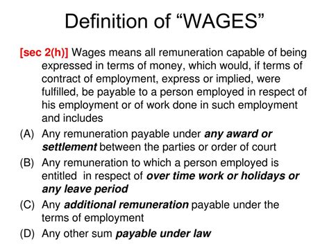 Ppt Payment Of Wages Legislation Powerpoint Presentation Free