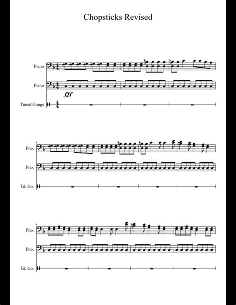 How to use chopsticks pdf. Chopsticks Revised sheet music for Piano, Percussion download free in PDF or MIDI