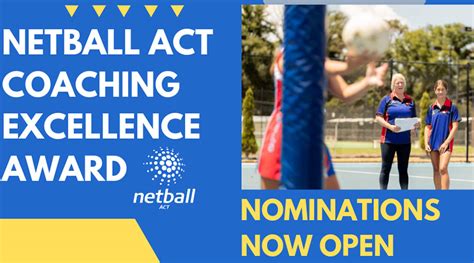 Netball Act Coaching Excellence Award 2019 Netball Act