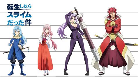 That Time I Got Reincarnated As A Slime Characters Height Comparison