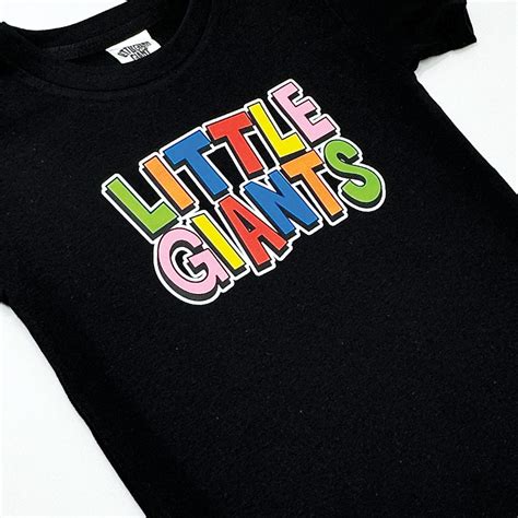 Peace Little Giants T Shirt Black