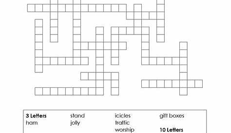 Printable Blank Crossword Grid - Printable Crossword Puzzles