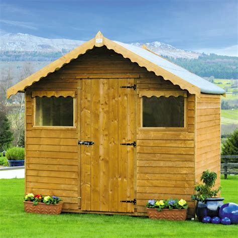 8x8 Rustic Wooden Shed Base Included Departments Diy At Bandq
