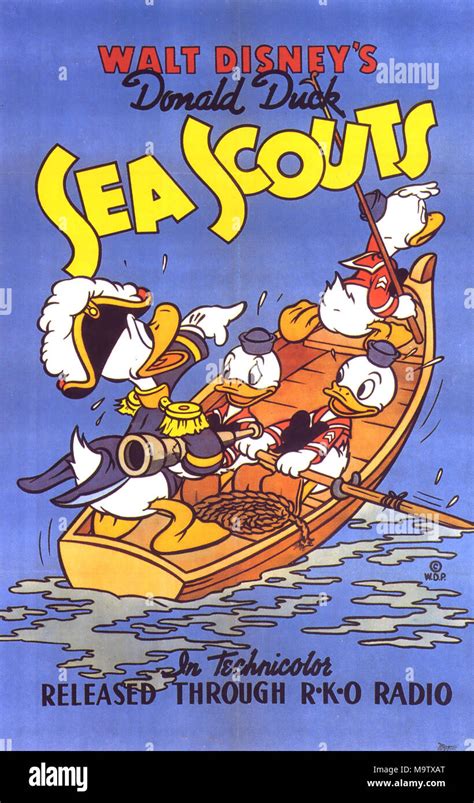 Sea Scouts 1939 Walt Disney Donald Duck Cartoon Stockfotografie Alamy
