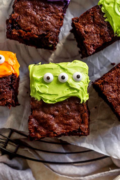 Spooky Halloween Monster Brownies