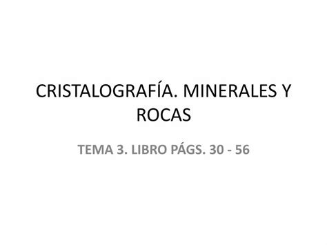 Pdf Cristalograf A Minerales Y Rocas Transformaci N De Rocas