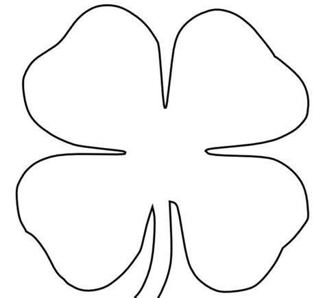 Four Leaf Clover Coloring Pages Best Coloring Pages For Kids Coloring