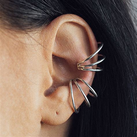 These Super Cool Modern Sterling Silver Ear Cuffs Are An Ingenious Way